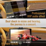 10.1" Single Din Android Car Stereo with 360° Rotatable Touch Screen - Android 13, Wireless CarPlay & Android Auto, 2G+64G, Built-in GPS/Wi-Fi/Bluetooth, Includes Backup Camera. - Image 5