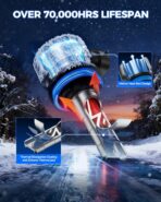 Marsauto H11/H16/H8 LED Fog Light Bulb Yellow, 14,000LM 3000K Amber H11 H16 H8 LED Bulb Yellow for Fog Lights or DRL, 70,000 Hours Lifespan, Play and Plug, Non-Polarity, Pack of 2 - Image 3