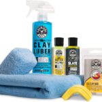 Chemical Guys Clay Bar Kit - Complete System - Clay Bar and Luber Combo with Accessories for Smooth Paint Finish - Removes Embedded Dirt, Overspray, and Fallout - 6 Item Kit