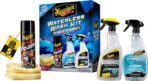 Meguiar's Waterless Wash Kit - This Premium Car Detailing Kit Gently Removes Dirt and Grime, Adds Shine and Protects Several Surfaces on Your Car Without Water – Get Amazing Results Detailing Anywhere