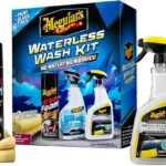 Meguiar's Waterless Wash Kit - This Premium Car Detailing Kit Gently Removes Dirt and Grime, Adds Shine and Protects Several Surfaces on Your Car Without Water – Get Amazing Results Detailing Anywhere
