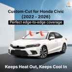 EcoNour Windshield Sunshade Compatible for Honda Civic 11th Gen 2022-2024 2025 2026 Including LX, Sport, EX, Touring, and Si Window Sun Shade Cover, UV Heat Blocker & Protector, Car Accessories - Image 2