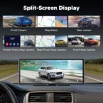 Volam 9.26'' Carplay Screen for Car with 4K Dash Cam, Compatible with Apple Carplay & Android Auto, Carplay with 1080p Backup Camera, Mirror Link, Loop Recording, GPS Navigation - Image 9