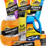 Armor All Car Wash and Cleaner Kit, Includes Cleaning Wipes for Car Interior, Cleaner Concentrate, Car Air Freshener, Microfiber Towels (8 Piece Kit)