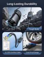 12A-16A Level 1&2 Charger for tesla Adjustable Current, Delay Charge & Smart Display NACS Mobile/Home Charger, 21ft Mobile Connector Cable for Model X/Y/3/S/Cybertruck, NEMA 6-20/5-15 Plug, 110-240V - Image 6