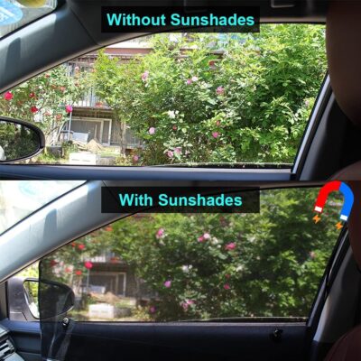 Ovege Car Window Shades Magnetic 2pcs Universal Car Window Screen Mesh Side Window Sun Shade Automotive Window Sunshades for Driver Passenger (Front Seat 2pcs-) - Image 5