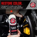 Adam's Silica Infused VRT Tire & Trim Dressing - Durable UV Protection and Water Repellent - Leaves a Crisp Freshly Detailed Look - Dress Tires or Trim Without Worry of Slinging (2-Pack) - Image 3