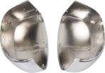 ECOTRIC Chrome Pair Half Mirror Covers Compatible with 2007-2014 Chevy Silverado GMC Sierra Tahoe Avalanche Suburban Yukon Escalade ESV View Upper Mirror Caps Replacement for 25788157 25788156 - Image 5