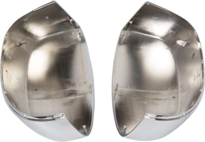 ECOTRIC Chrome Pair Half Mirror Covers Compatible with 2007-2014 Chevy Silverado GMC Sierra Tahoe Avalanche Suburban Yukon Escalade ESV View Upper Mirror Caps Replacement for 25788157 25788156 - Image 5
