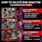 Carfidant Rim Reactor Wheel Cleaner Spray – No Scrub Formula with Purple Iron Remover Reaction – Removes Brake Dust & Grime – Safe for All Wheels (Aluminum, Chrome, Black) – pH Neutral – 16oz - Image 3