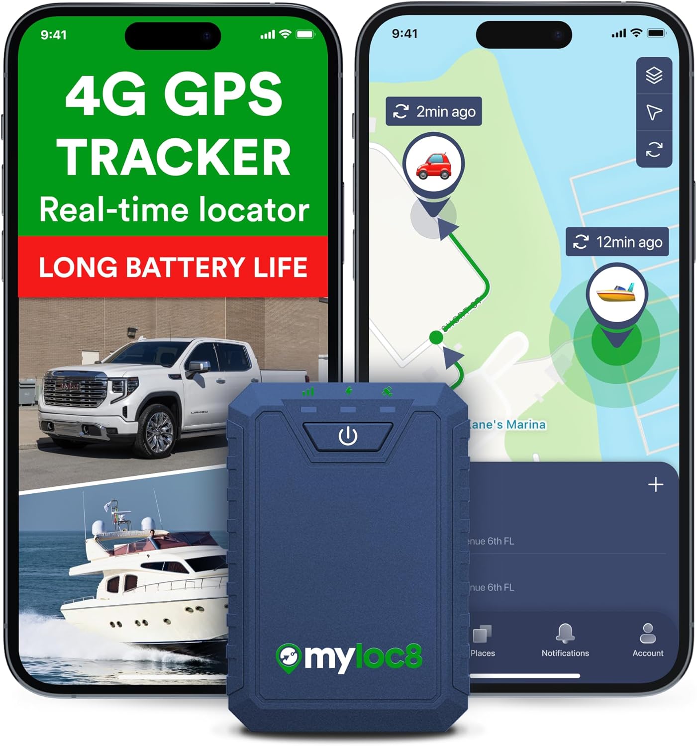 81ZuYcLeXnL._AC_SL1500_.jpg Ultra GPS Tracker for Vehicles – Rugged, Waterproof, Hidden GPS Car Tracker Device for Vehicles, Trucks - 4G LTE, Real-Time Updates, 9 Months Battery Life - (Subscription Required) - Image 1