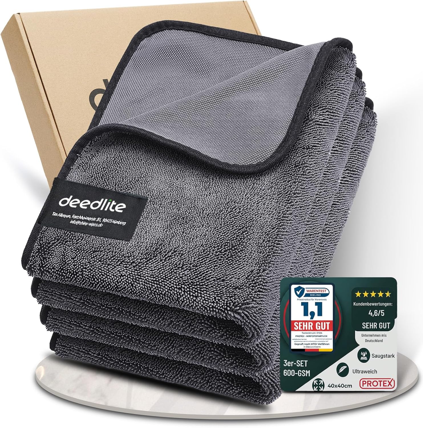 81a0whgFfYL._AC_SL1500_.jpg Bath Wipes Shower Cleaning Cloths, Premium Car Drying Towel | Ultra Absorbent Twisted-Loop Design| Microfiber Towel for Car, Shower Cabin, Household - Image 1