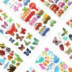 SAVITA 3D Stickers for Kids & Toddlers 500+ Puffy Stickers Variety Pack for Scrapbooking Bullet Journal Including Animal, Numbers, Fruits, Fish, Dinosaurs, Cars and More… - Image 3