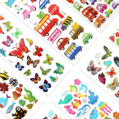 SAVITA 3D Stickers for Kids & Toddlers 500+ Puffy Stickers Variety Pack for Scrapbooking Bullet Journal Including Animal, Numbers, Fruits, Fish, Dinosaurs, Cars and More… - Image 3