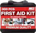 M2 BASICS Premium 300 Piece Professional First Aid Kit, 40 Unique Items, Durable Carry Bag for Home, Car, Business, Travel & Vehicle - Image 9