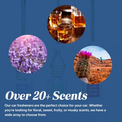 C&E Craft Co Hanging Car Air Freshener Diffuser 2 Pack, Long Lasting Fragrance Oil Car Freshener, Glass Bottle Auto Air Freshener, Made in USA (Pistachio & Salted Caramel) - Image 10