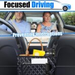 Car Purse Holder Between Seats, Leather Auto Front Seat Handbag Organizer Pocket, Large Capacity Car Net Pocket Handbag Holder, Backseat Barrier Storage Bag Fits for Car, Truck, SUV - Image 3