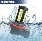 2PCS 9006 Car LED Fog Light Bulbs, 12V Plug and Play Auto Anti-fog Lights with 5730-33SMD Chips, 6500K White Bright Headlight Bulb, Universal DRL Light Replacement for Car, Truck, SUV - Image 5