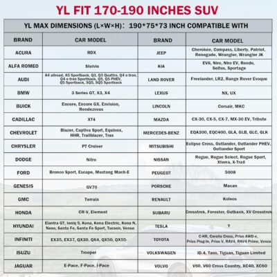 Car Cover Waterproof All Weather, Coverado Soft Cotton Lined Hail Protector Car Cover with Zipper Door, Outdoor Sun UV Rain Snow Protection Car Covers for Automobiles Universal Fit SUV (170"-190") - Image 6