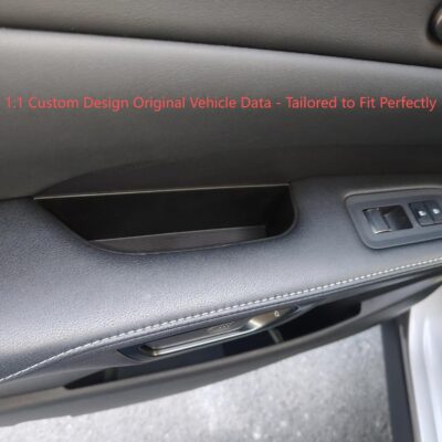 Car Door Handle Pocket Organizer Inserts for Lexus RX 2023 2024 2025 2026 Accessories Car Pocket Organizer Front Rear Door Grab Inner Tray Box (4PCS Black TPE Storage Box-4 Door) (Black) - Image 3