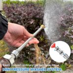 RIDGE WASHER Garden Hose to Pressure Washer Adapter, 3/4” GHT to 1/4”Stainless Steel Quick Connect, Convert Water Hoses to Power Washer Connector - Image 2