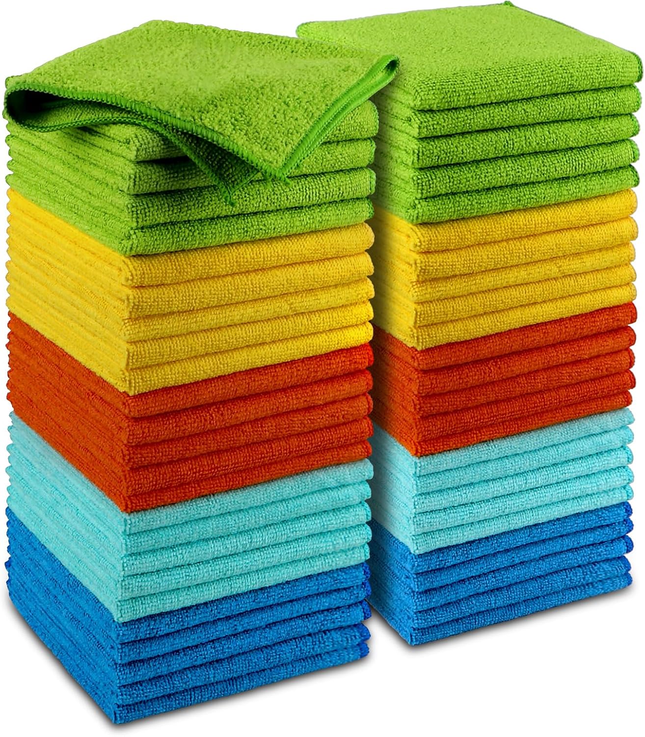 81aZOjPNO5L._AC_SL1500_.jpg AIDEA Microfiber Cleaning Cloth, 50PK, Microfiber Towels for Cars, Premium Wash Cloths, Dusting Cloth Cleaning Rags, Absorbent Towels for SUVs, House, Kitchen, Window, Cleaning Supplies12×12" - Image 1