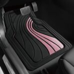 Road Comforts Car Floor Mats Full Set – Front & Rear Car Floor Mats with Aluminum Design, Anti-Slip Backing, All-Weather Protection, Trim-to-Fit Car Mats for Most Sedans, SUVs & Vans - Pink - Image 8