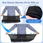 Car Rear Side Window Shades,2 Pack Stretchy Mesh Car Window Screens Sun Shades Mosquito Nets Covers Fit for 96% Cars SUVs, Anti-Sun Glare,UV Protection,Privacy Protection - Image 4