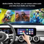 Wireless CarPlayBox with Netflix/YouTube/TF Card Slot Convert Wired CarPlay to Wireless Adapter for 2017 and Above Original Wired CarPlay Car - Image 3