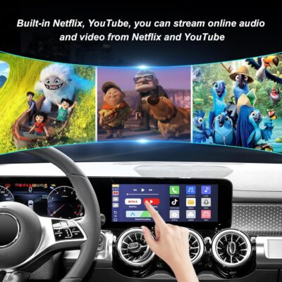 Wireless CarPlayBox with Netflix/YouTube/TF Card Slot Convert Wired CarPlay to Wireless Adapter for 2017 and Above Original Wired CarPlay Car - Image 3