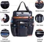 Car Seat Organizer with Laptop Compartment (Fits 15.6"), Front & Backseat Passenger Organizer with Adjustable Strap, Multiple Pockets, Portable Office Bag, Water-Resistant 1200D Polyester - Image 3