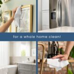 S&T INC. 50 Pack Microfiber Cleaning Cloth with Box, Bulk Towels for Home, Reusable Microfiber Towels for Cars, Cleaning Rags, White, 190gsm, 11.8 Inches x 11.8 Inches, 50 Count - Image 5