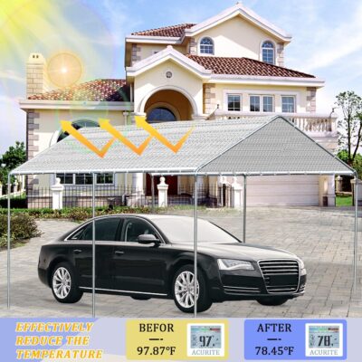 Aluminum 90% Shade Cloth - for Cars,Mesh Tarp for Greenhouse Patio Sun Shade - for Cars - Image 5