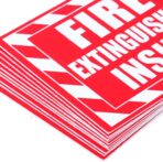 Fasmov 10 Pack Fire Extinguisher Inside Sticker Sign, 5" x 4" Self-Adhesive Vinyl Decals, Weatherproof & UV Protected for Cars, Trailers, Rv's, Trucks and Vehicles, Red on White - Image 4