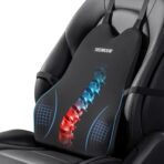 Teemour Lumbar Support Pillow for Car Truck Accessories Memory Foam Back Cushion for Driving Seat Lower Back Support, Lumbar Comfort for Long Drivvers Back Pain Relief, with Three Adjustable Straps