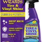 Wizards Tire and Wheel Vinyl Shine - Professional Detailing Spray - Dresses & Protects Tires, Trim, and Wheels - UV Protectant for Rubber, Vinyl, and Matte Surfaces - Automotive Care Spray - 22 oz