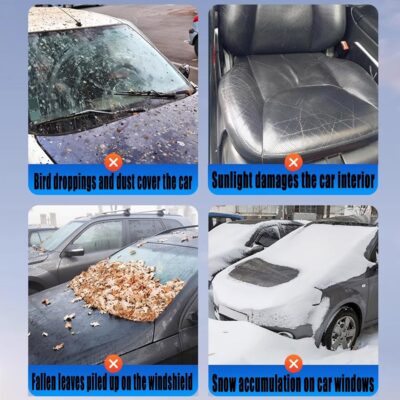 16-Layer Waterproof All-Weather SUV Car Cover Heavy Duty Full Exterior Protection Universally Fit fit Ford Explorer Toyota Highlander Kia Telluride Palisade Pilot Dodge Durango GMC Acadia etc - Image 3