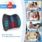Lumbar Support Pillow for Car, Memory Foam Lumbar Pillow for Lower Back Pain Relief - Back Cushion for Driving, Chair Support for Car-Office Chair, Wheelchair - Black - Image 6