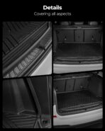 3W Floor Mats & Cargo Liner Custom Fit for BMW X5 2019-2024 2025 2026 40i/45e/50e/50i/M/M50i/M60i TPE All-Weather Full Set Heavy Duty Floor Liner and Trunk Mat Accessories (Only for 5 Passenger) - Image 9