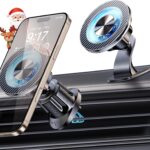 for MagSafe Car Mount Magnetic Phone Holder for Car [2026 Upgraded 22X Magnets & Double-Hooks] Phone Holders for Your Car Stand for Dashboard Vent GPS for iPhone 17/16/15/14/13 Android etc