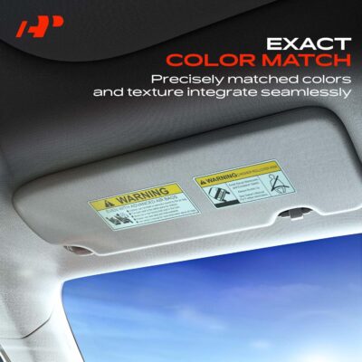 A-Premium Driver Left Side Sun Visor Compatible with Nissan Sentra 2013 2014 2015 2016 2017 2018 2019 - Without Vanity Light, with Vanity Mirror, with sliding sun visor extension, Gray - Image 5
