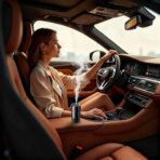 Smart Car Air Freshener Diffuser with Starry Sky Projection, 50ml Perfume Car Diffuser, 6 Months Long-Lasting Fragrance, RGB Music-Sync Lights, Intelligent Auto On/Off, 3 Modes, Ocean - Image 2