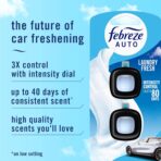 Febreze Car Air Freshener Vent Clip Laundry Fresh Scent, .07 oz. Car Vent Clip, Pack of 4 - Image 2