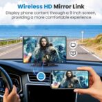 Portable A pple Carplay Screen for Car, 11.3" Extra Large Wireless Car Play & Android Auto Screen for Car, Car Stereo with 4K Dash Cam, App View, Backup Camera,GPS,Mirror Link,FM, Voice Control - Image 7