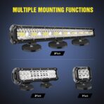 Nilight 2PCS Magnetic Base LED Light Bar Mounting Brackets, Powerful Sucker Holder for Bottom-Mounted Offroad Work Auxiliary Lamps Mounts on Hood A-Pillar - Image 4