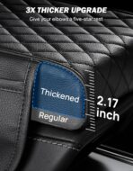 JOYTUTUS Center Console Cover for SUV Sedan, Thick Arm Rest Pad with Storage Bag Leather Middle Console Protector, ‎12.6" x 7.8" x 2.16" - Image 6
