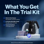 Electric Plus Trial Kit, Waterless Car Wash Kit, Rechargeable Electric Sprayer, Foam 2.0 Solution (1 Free Wash), 6 Reusable Microfiber Towels, Car Cleaning Supplies, 8 Piece Auto Cleaning Kit - Image 4