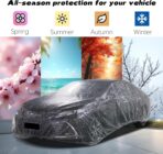 3 pcs Plastic Car Cover,Universal Disposable Car Covers,Waterproof Clear Car Cover for SUV, Sedan with Elastic Band for Outdoor Snow/Rain Weather Protection(15.7ft x 24.6ft) - Image 7