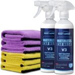2-Pack Waterless Wash Spray and 6 Towels Kit for Cleaning, High Gloss and Protection- No Rinse Wash for Cars, Trucks, RVs Detailing - Ultra-Concentrated Safe Slick Lubricating Formula