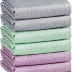 Fish Scale Streak Free Magic Glass Window Car Mirror Microfiber Cleaning Cloth Cleaner Cloths,Lint Free Stainless Steel Windshield Shower Cleaning Cloth,Miracle Polishing Towels Shiny Wipes,Pack 6,Mix
